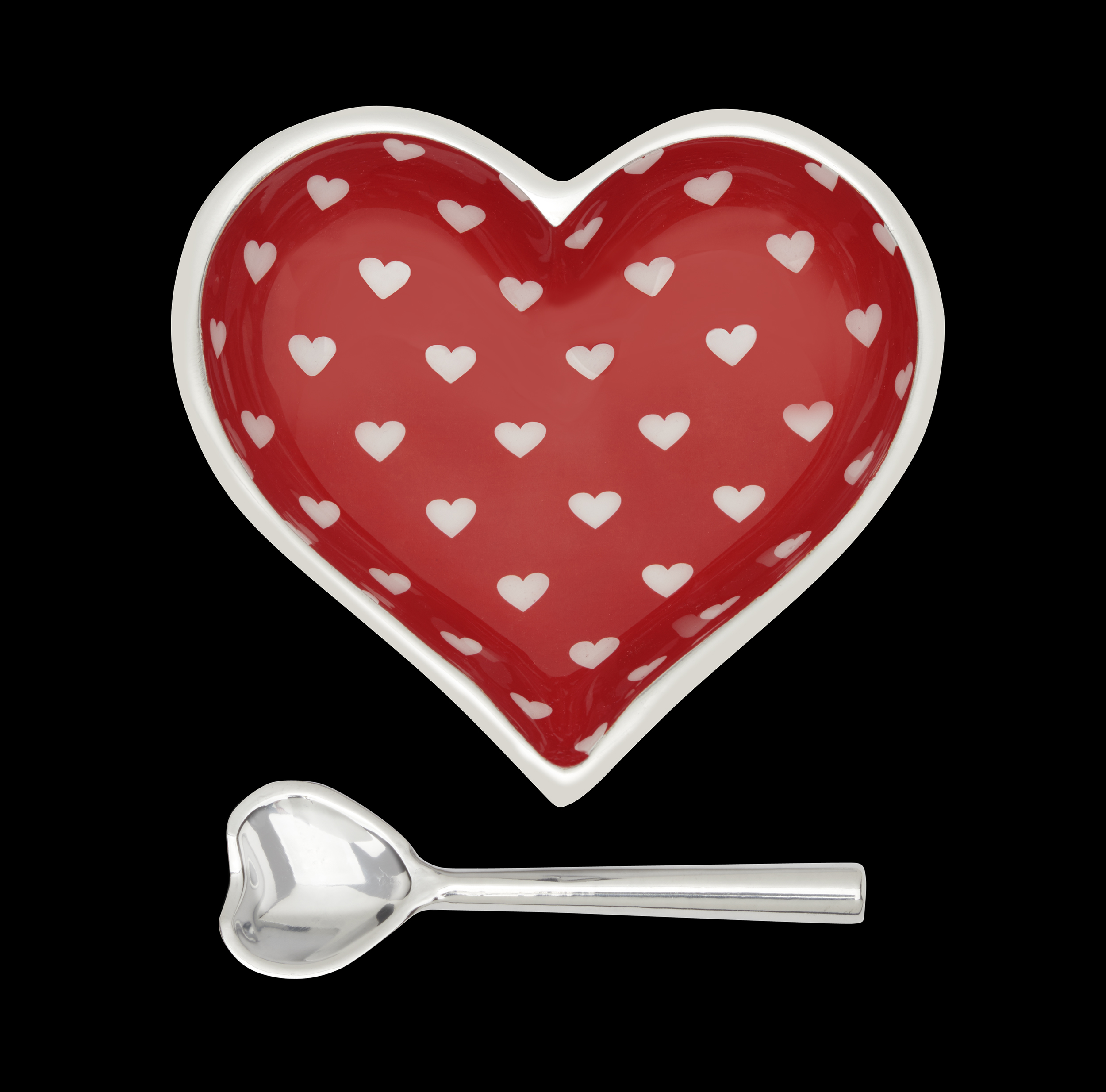 Happy Red Heart with Lil Hearts with Heart Spoon